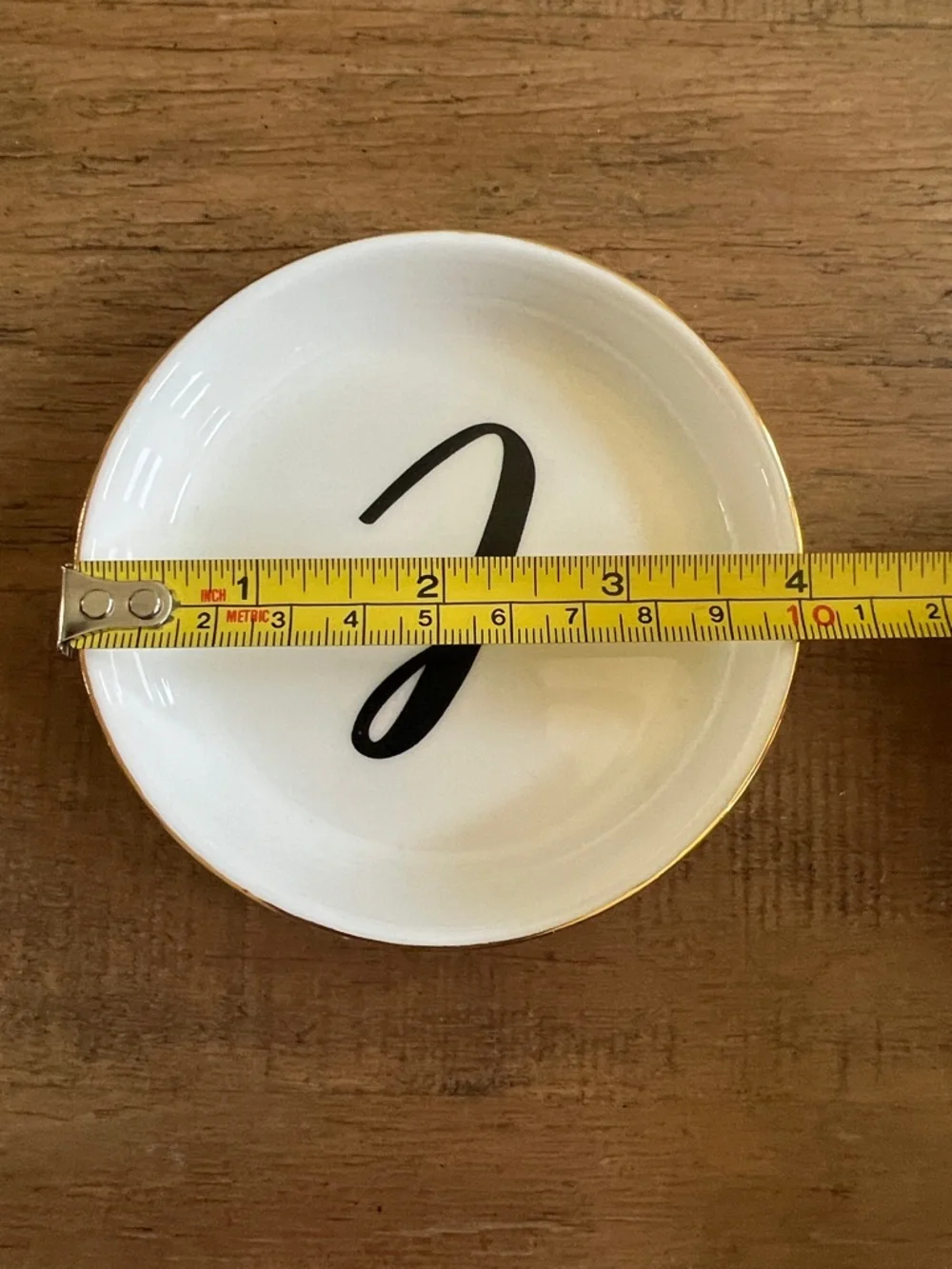 Monogram J Trinket Dish